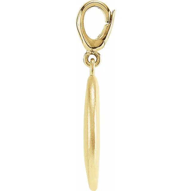 14K Yellow  Initial A Charm/Pendant