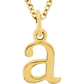 Gold Lowercase Initial "a"
