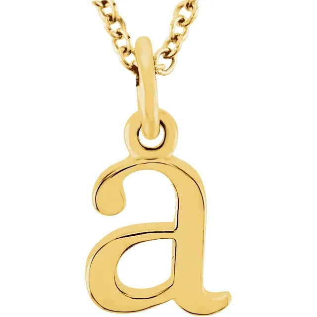 Gold Lowercase Initial "a"