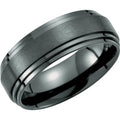 Titanium Double Stepped-Edge Band