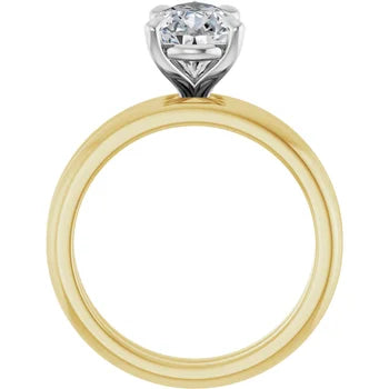 1.5 CT Diamond  Pear  Engagement Ring