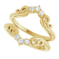 14K Yellow Gold 1/6 CTW Lab-Grown Diamond Ring Guard