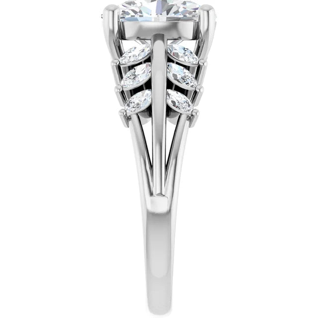 Oval Diamond  Engagement Ring