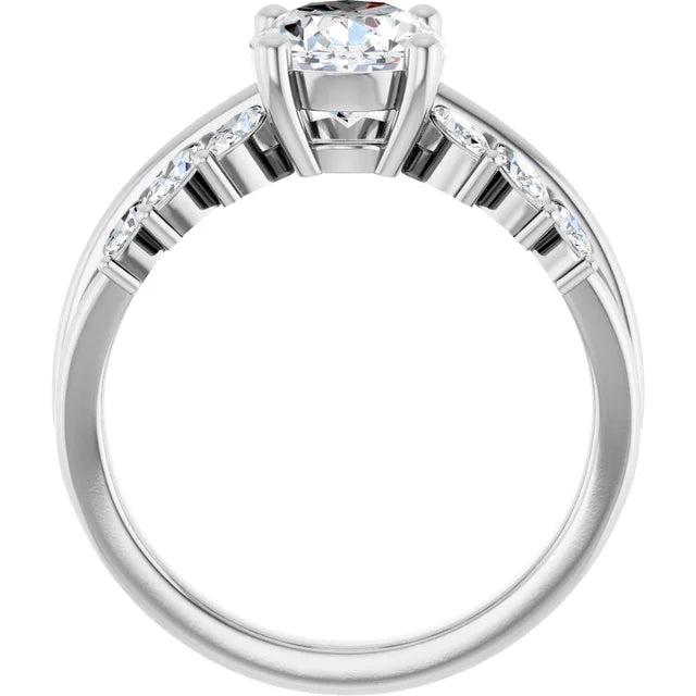 Oval Diamond  Engagement Ring