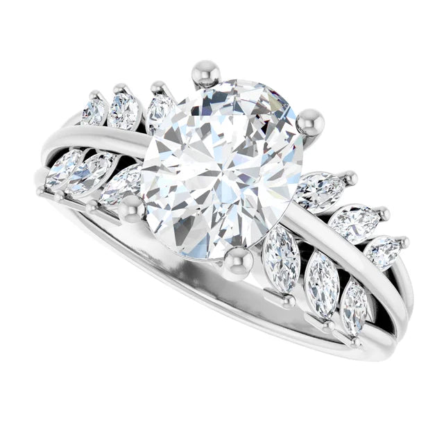 Oval Diamond  Engagement Ring