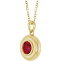 Ruby Solitaire Necklace