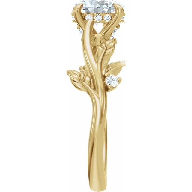 Oval  Diamond Engagement Ring