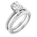 1 CT Oval Solitaire Engagement Ring
