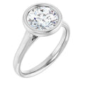 Round Solitaire Bezel Engagement Ring