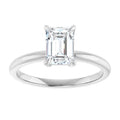 1 1/4 CT  Emerald Diamond Solitaire Engagement Ring