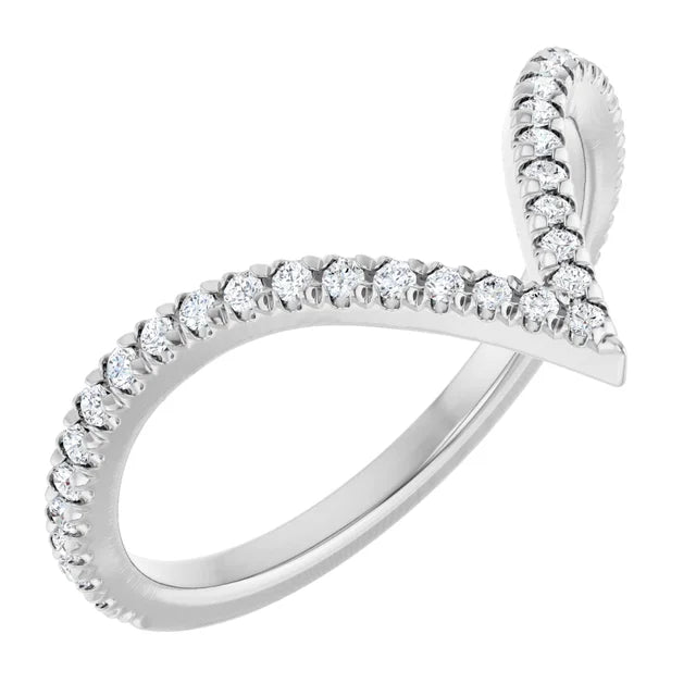 14K White Gold 1/5 CTW Natural Diamond Round Solitaire Ring