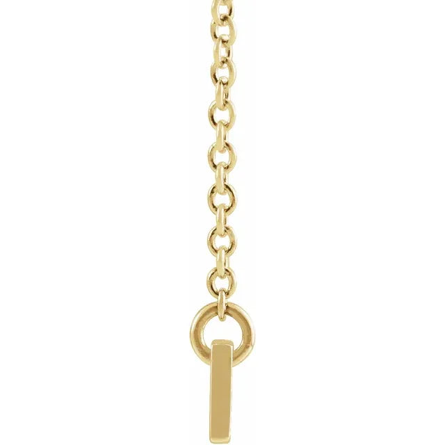 14K Yellow Gold Interlocking Heart 16" Necklace