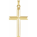 14K Yellow Gold Cross Pendant