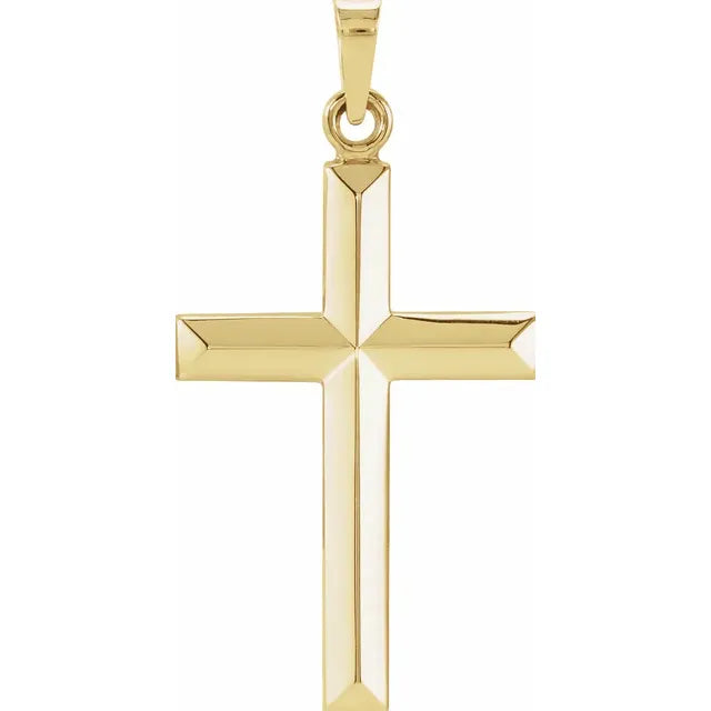 14K Yellow Gold Cross Pendant