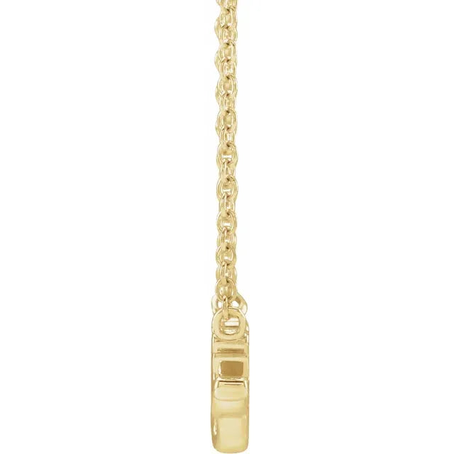 Gold Lowercase Script Gigi Necklace