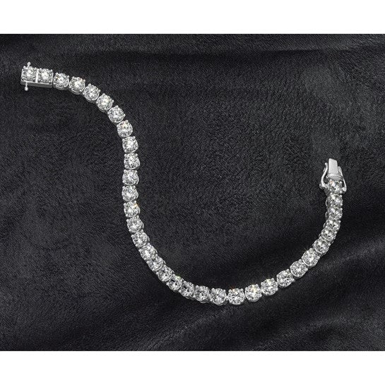 14K White Gold Diamond Tennis Bracelet