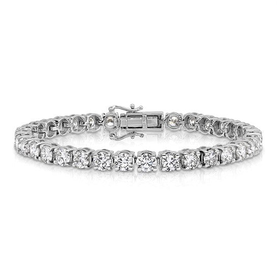 14K White Gold Diamond Tennis Bracelet
