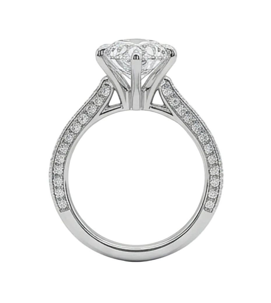 3.9 CT LG Marquise Diamond   Engagement Ring