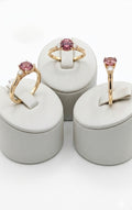 Pink Tourmaline and Diamond Ring