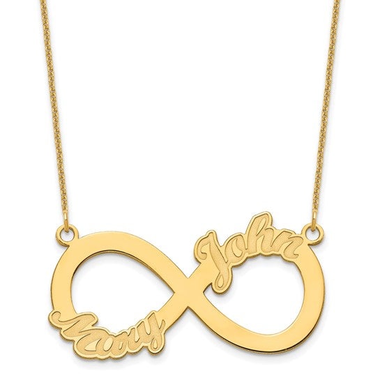14K Gold Infinity Necklace